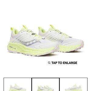 Saucony Women's Ride TR2 in White and Neon Yellow - Trail Runners